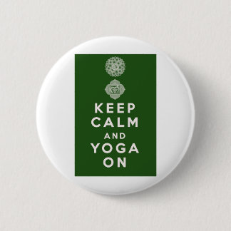 Behalten Sie Ruhe und Yoga an Button