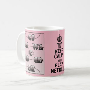 Behalten Sie Ruheund Spielnetball-Positionen Kaffeetasse