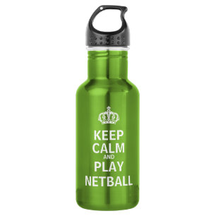 Behalten Sie Ruheund Spielnetball-Zitat Trinkflasche