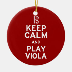 Behalten Sie Ruheund SpielViola Keramik Ornament
