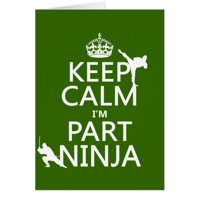 Behalten Sie ruhig ich ist Teil Ninja (in (Vorne)