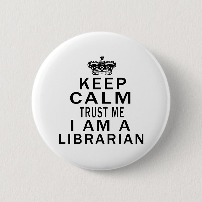 Behalten Sie ruhig, mir zu vertrauen, den ich ein Button (Vorderseite)