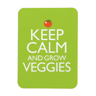 Behalten Sie ruhig und bauen Sie Veggies an Magnet
