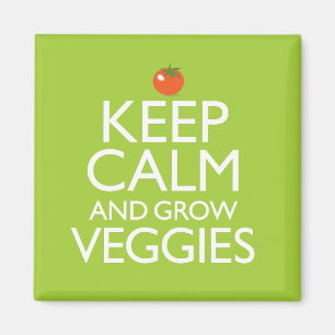 Behalten Sie ruhig und bauen Sie Veggies an Magnet