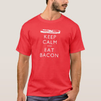 Behalten Sie ruhig und essen Sie Speck