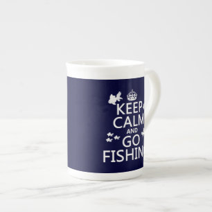 Behalten Sie ruhig und gehen Sie Fishin (in allen Prozellantasse