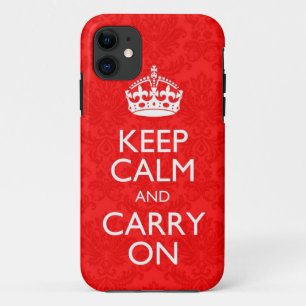 Behalten Sie ruhig und machen Sie Damast iPhone 5 Case-Mate iPhone Hülle