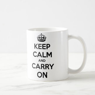 Behalten Sie ruhig und machen Sie die Tasse weiter