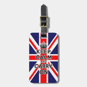 behalten Sie ruhig und machen Sie Gepäckanhänger