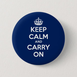 Behalten Sie ruhig und machen Sie Kreis-Knopf - Button