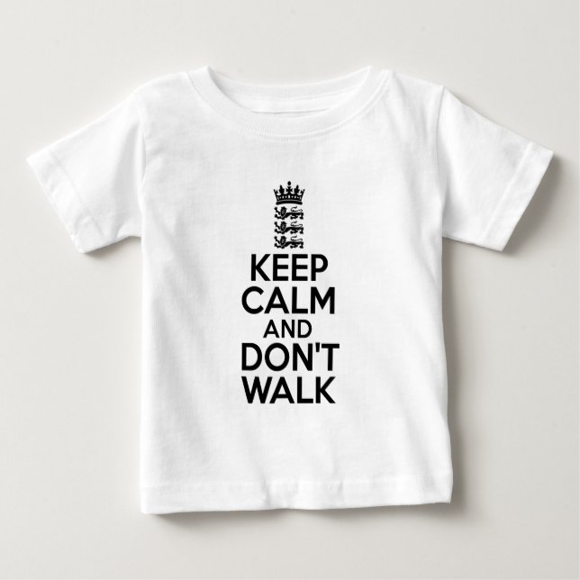 Behalten Sie ruhig und machen Sie Kricket weiter Baby T-shirt (Vorderseite)
