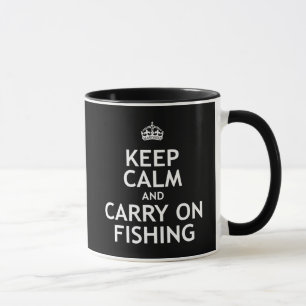 Behalten Sie ruhig und machen Sie weiter zu Tasse