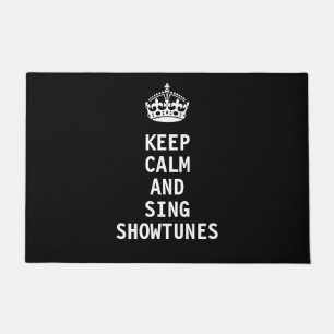 Behalten Sie ruhig und singen Sie Showtunes Fußmatte
