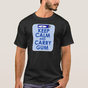 Behalten Sie ruhig und tragen Sie Gummi T-Shirt