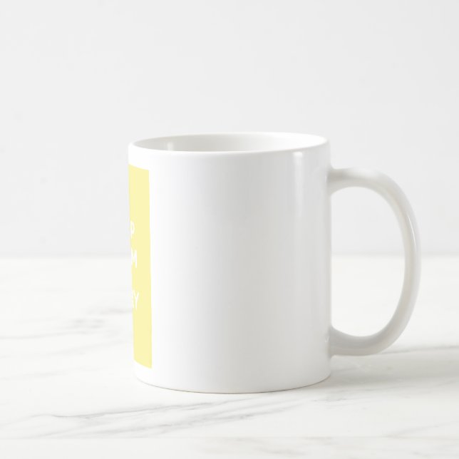 Behalten Sie ruhig und tragen Sie On_MUG_LEMON Kaffeetasse (Rechts)