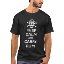 Behalten Sie ruhig und tragen Sie Rum