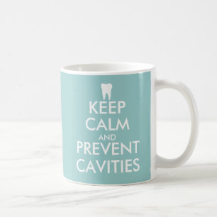 Behalten Sie ruhig und verhindern Sie Kaffeetasse