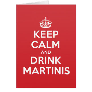 Behalten Sie ruhige Getränk-Martinis,