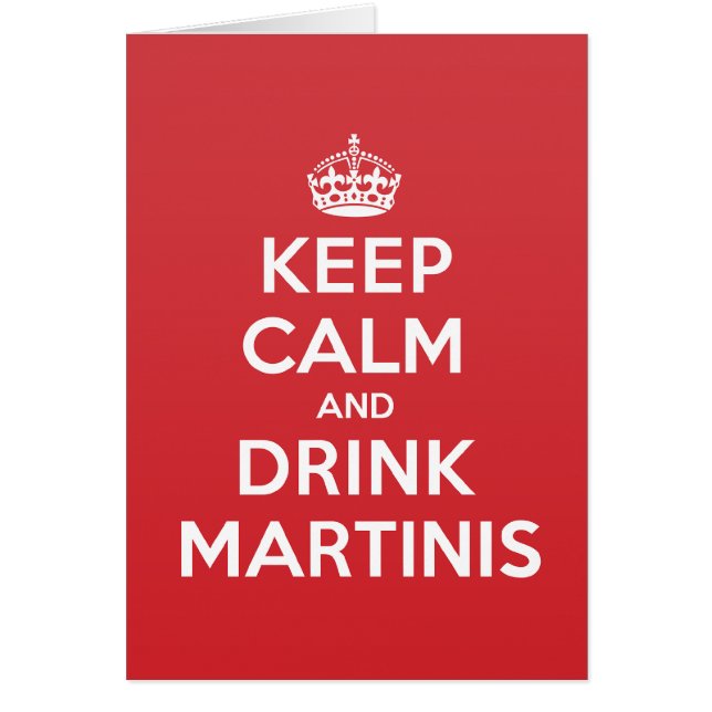 Behalten Sie ruhige Getränk-Martinis, (Vorne)