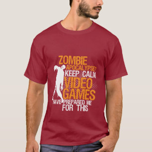 Behalten Sie ruhige lustige Gamer-T - T-Shirt