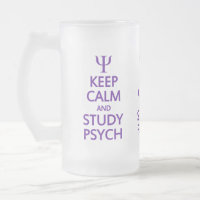 Behalten Sie ruhige u. Studie Psych Tasse - Art,