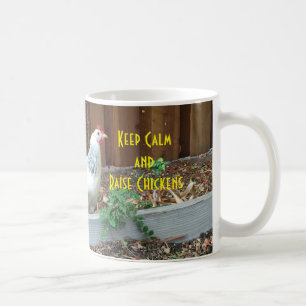 Behalten Sie ruhige und Erhöhungs-Hühner Kaffeetasse