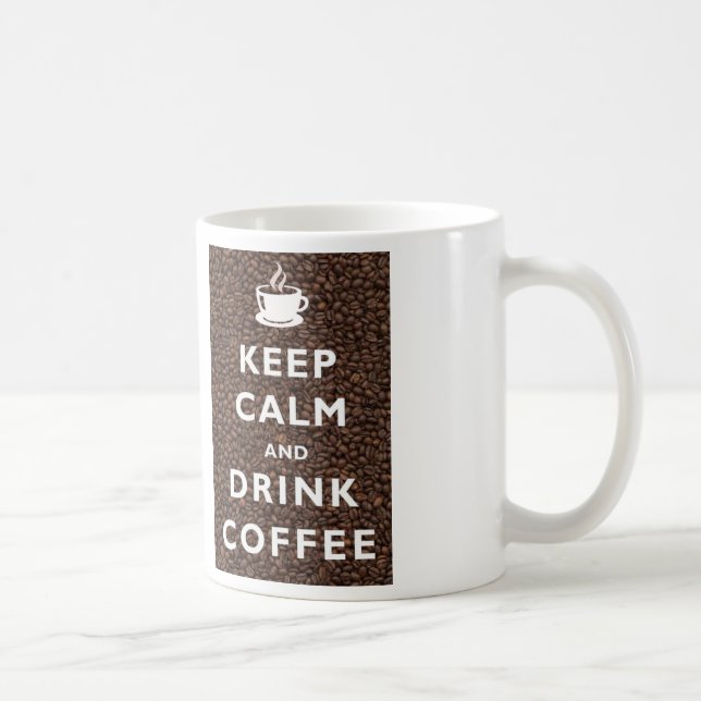 Behalten Sie ruhige und Getränk-Kaffee-Tasse Kaffeetasse (Rechts)