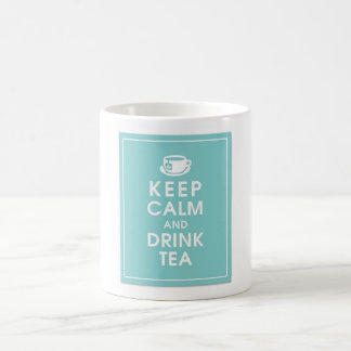 Behalten Sie ruhige und Getränktee-Tasse Verwandlungstasse