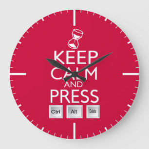 Behalten Sie ruhige und Presse-Kontrolle Alt und Große Wanduhr