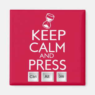 Behalten Sie ruhige und Presse-Kontrolle Alt und Magnet