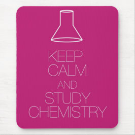 Behalten Sie ruhige und Studien-Chemie Mousepad