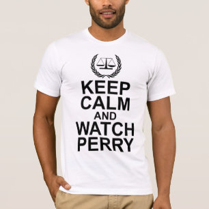 Behalten Sie ruhige und Uhr-Perry-Skalen von T-Shirt