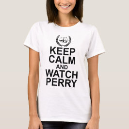 Behalten Sie ruhige und Uhr-Perry-Skalen von T-Shirt