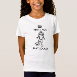 Behalten Sie ruhigen Spiel-Fußball-T - Shirt