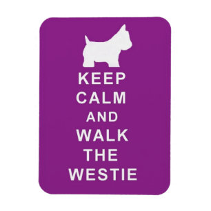 BEHALTEN SIE RUHIGEN WEG DER WESTIE MAGNET