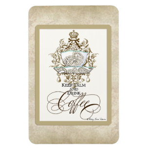 Behalten Sie ruhiger u. Getränk-Kaffee - Magnet