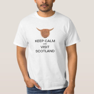 Behalten Sie ruhiger und Besuchs-Schottland-T - T-Shirt
