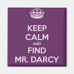 Behalten Sie ruhiger und Entdeckungs-Herr Darcy Magnet
