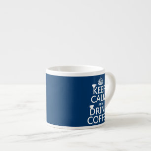 Behalten Sie ruhiger und Getränk-Kaffee - alle Espressotasse