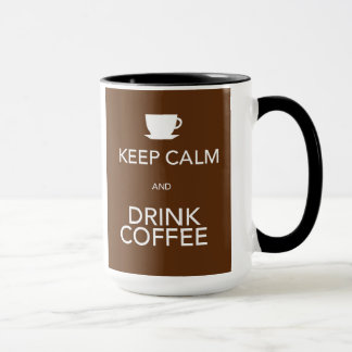 Behalten Sie ruhiger und Getränk-Kaffee Tasse