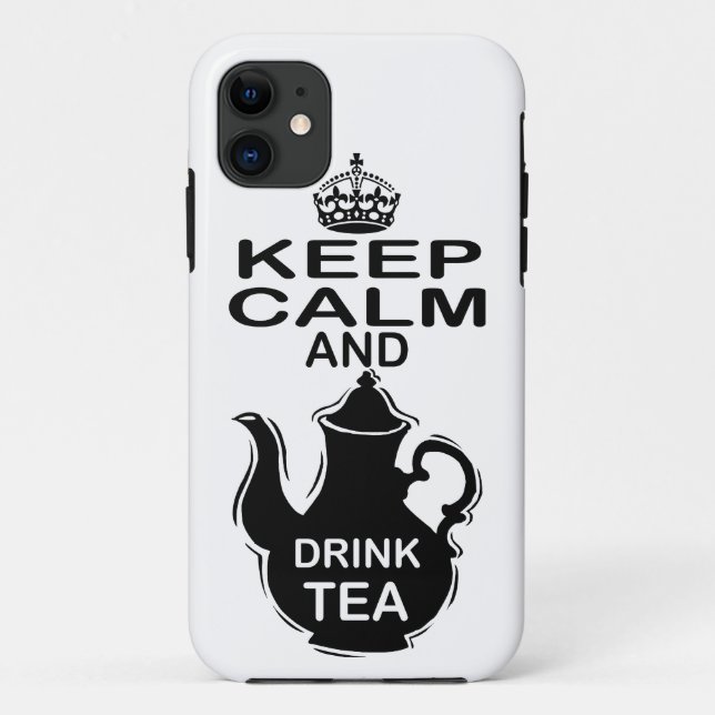 Behalten Sie ruhiger und Getränk-Tee Case-Mate iPhone Hülle (Rückseite)