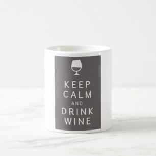 Behalten Sie ruhiger und Getränk-Wein Kaffeetasse