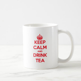 behalten Sie ruhiger und Getränktee Kaffeetasse
