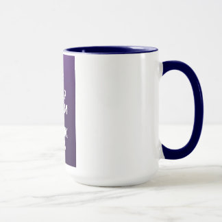Behalten Sie ruhiger und Getränktee Tasse
