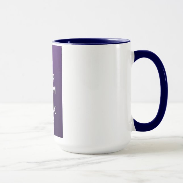 Behalten Sie ruhiger und Getränktee Tasse (Rechts)