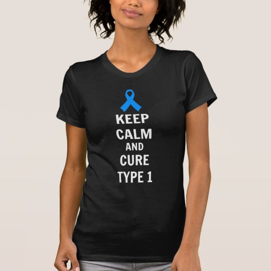 Behalten Sie ruhiger und Heilungs-Typ- 1diabetes T-Shirt