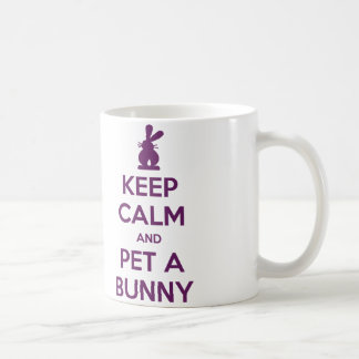 Behalten Sie ruhiges Haustier eine Häschen-Tasse Kaffeetasse