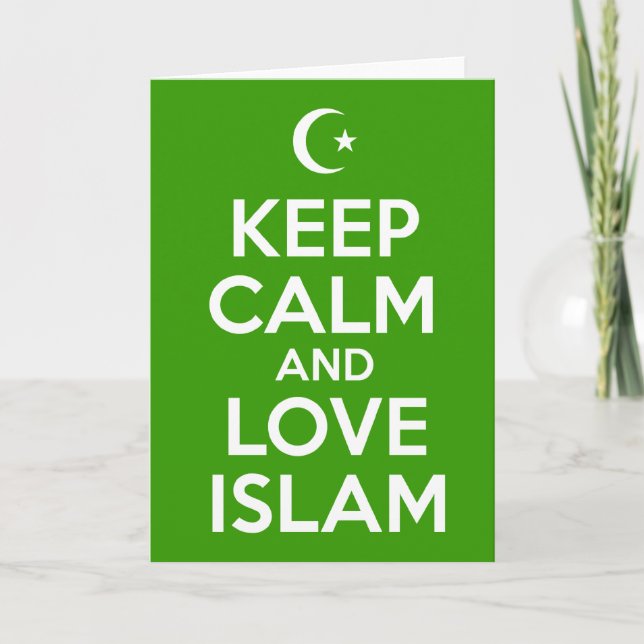 Behalten Sie ruhiges islamisches Karte (Vorderseite)