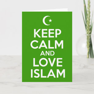 Behalten Sie ruhiges islamisches Karte