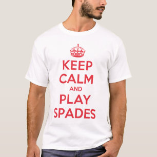 Behalten Sie ruhiges Spiel-Spaten-Shirt T-Shirt